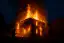 Incendio nocturno en una vivienda deshabitada de Abegondo